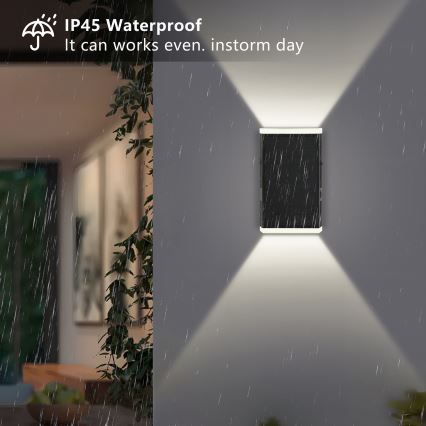 Brilagi - LED Solární nástěnné svítidlo SUN GUARD LED/2W/3,7V 2000 mAh IP45