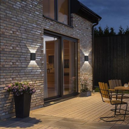Brilagi - LED Solární nástěnné svítidlo SUN GUARD LED/2W/3,7V 2000 mAh IP45