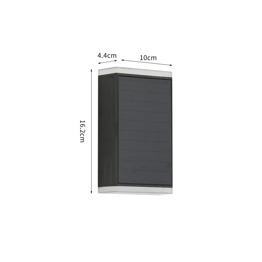 Brilagi - LED Solární nástěnné svítidlo SUN GUARD LED/2W/3,7V 2000 mAh IP45
