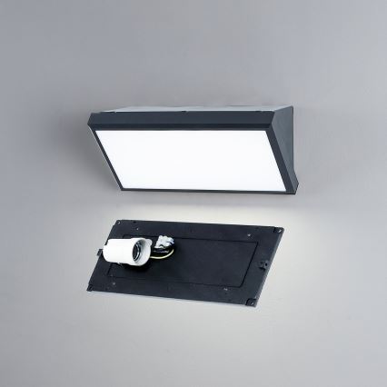 Brilagi - LED Stmívatelné venkovní nástěnné svítidlo TRIANGLE 1xE27/6W/230V 2700-6500K IP65 antracit
