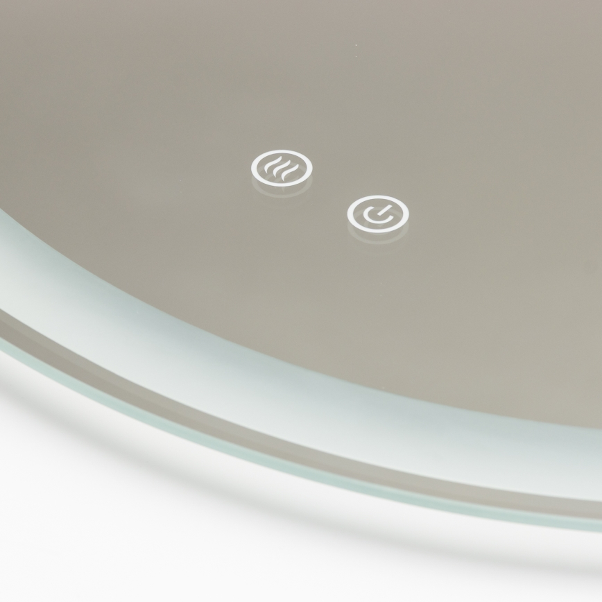 Brilagi - LED Koupelnové vyhřívané zrcadlo AVA ECO LED/11,5W/230V pr. 60 cm IP44 CRI 90 stmívatelné + CCT