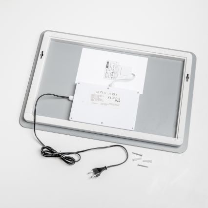 Brilagi - LED Koupelnové vyhřívané zrcadlo DIANA LED/13W/230V 40x60 cm IP44 CRI 90 stmívatelné + CCT