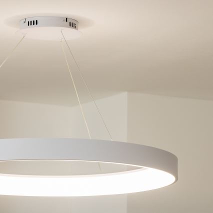 Brilagi - LED Stmívatelný lustr na lanku FALCON II LED/108W/230V 3000-6500K pr. 80 cm bílá + dálkové ovládání