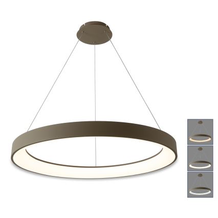 BRILAGI - LED Stmívatelný lustr na lanku FALCON II LED/108W/230V 3000-6500K pr. 80 cm béžová + dálkové ovládání