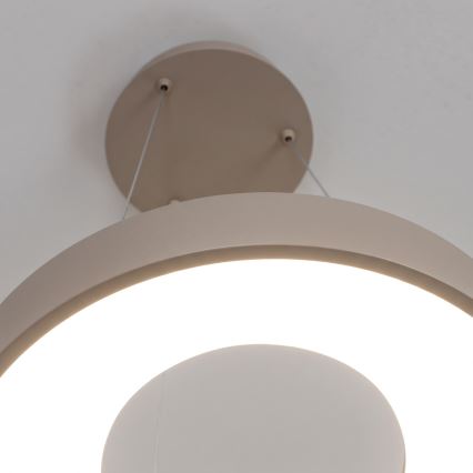 BRILAGI - LED Stmívatelný lustr na lanku FALCON II LED/67W/230V 3000-6500K pr. 40 cm béžová + dálkové ovládání