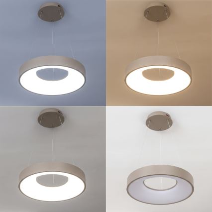 BRILAGI - LED Stmívatelný lustr na lanku FALCON II LED/67W/230V 3000-6500K pr. 40 cm béžová + dálkové ovládání