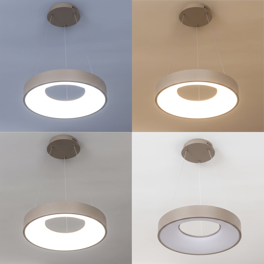 BRILAGI - LED Stmívatelný lustr na lanku FALCON II LED/67W/230V 3000-6500K pr. 40 cm béžová + dálkové ovládání