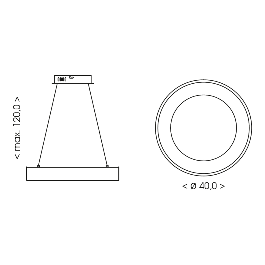 Brilagi - LED Stmívatelný lustr na lanku FALCON II LED/67W/230V 3000-6000K pr. 40 cm béžová + dálkové ovládání