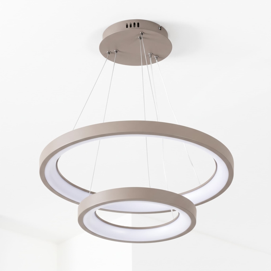 BRILAGI - LED Stmívatelný lustr na lanku FALCON SLIM LED/68W/230V 3000-6500K pr. 50 cm béžová + dálkové ovládání