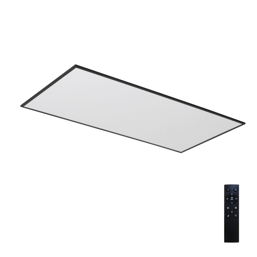 Brilagi - LED Stmívatelné stropní svítidlo SLIMFRAME LED/80W/230V 120x60 cm 3000-6000K černá + dálkové ovládání
