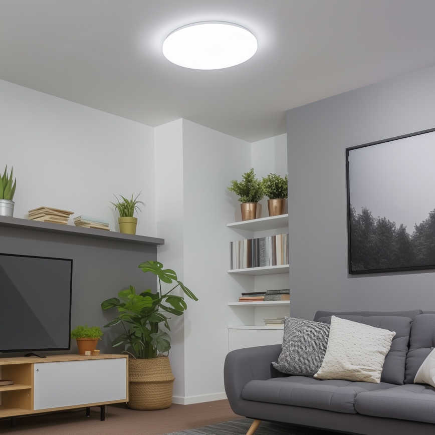 Brilagi - LED Stmívatelné stropní svítidlo SMART LED/24W/230V pr. 38 cm 3000-6000K Wi-Fi Tuya Beacon + dálkové ovládání