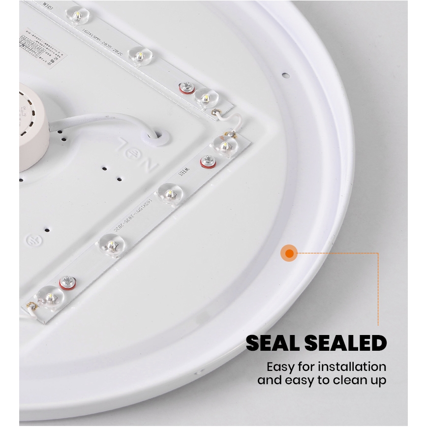 Brilagi - LED Stmívatelné stropní svítidlo SMART LED/24W/230V pr. 38 cm 3000-6000K Wi-Fi Tuya Beacon + dálkové ovládání