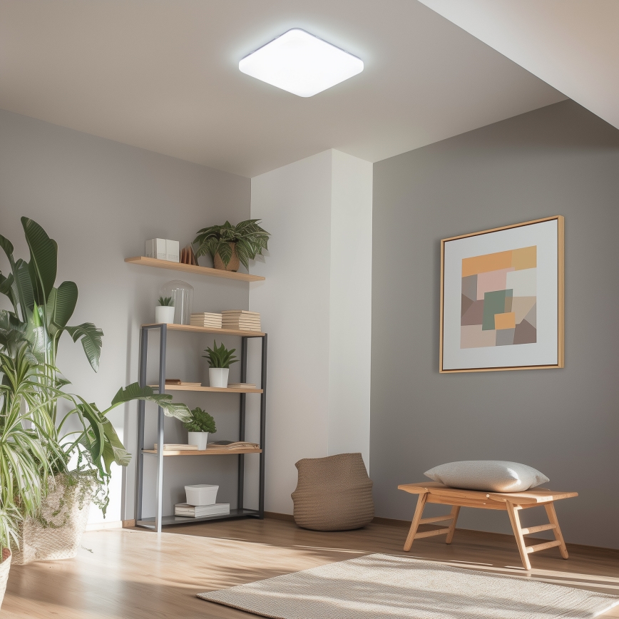 Brilagi - LED Stmívatelné stropní svítidlo SMART LED/36W/230V 53x53 cm 3000-6000K Wi-Fi Tuya Beacon + dálkové ovládání
