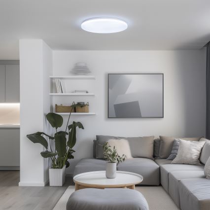 Brilagi - LED Stmívatelné stropní svítidlo SMART LED/36W/230V pr. 48 cm 3000-6000K Wi-Fi Tuya Beacon + dálkové ovládání