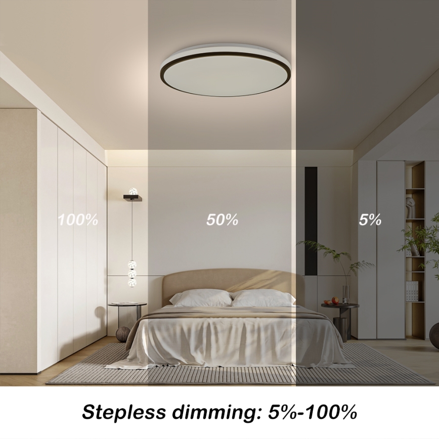 Brilagi - LED Stmívatelné stropní svítidlo SMART LED/36W/230V pr. 48 cm 3000-6000K Wi-Fi Tuya Beacon + dálkové ovládání