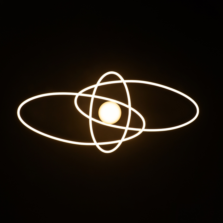 BRILAGI - LED Stmívatelné stropní svítidlo APOLLO LED/58W/230V 3000-6500K 43,2x101,2 cm matný chrom + dálkové ovládání