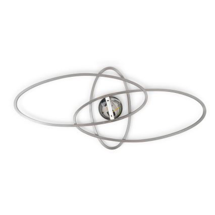 BRILAGI - LED Stmívatelné stropní svítidlo APOLLO LED/58W/230V 3000-6500K 43,2x101,2 cm matný chrom + dálkové ovládání