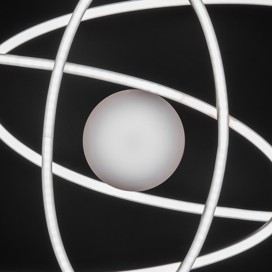 BRILAGI - LED Stmívatelné stropní svítidlo APOLLO LED/58W/230V 3000-6500K 43,2x101,2 cm matný chrom + dálkové ovládání