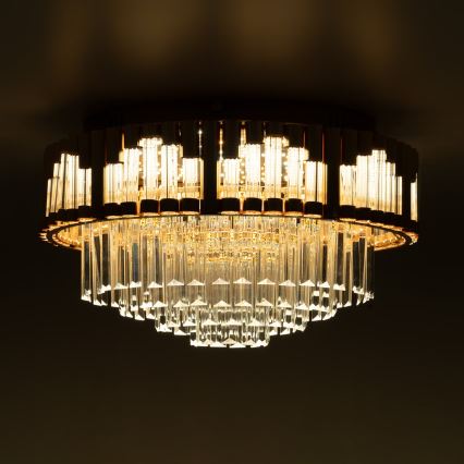 BRILAGI - LED Stmívatelné stropní svítidlo CROWN LED/41W/230V 3000-6000K pr. 48 cm zlatá + dálkové ovládání