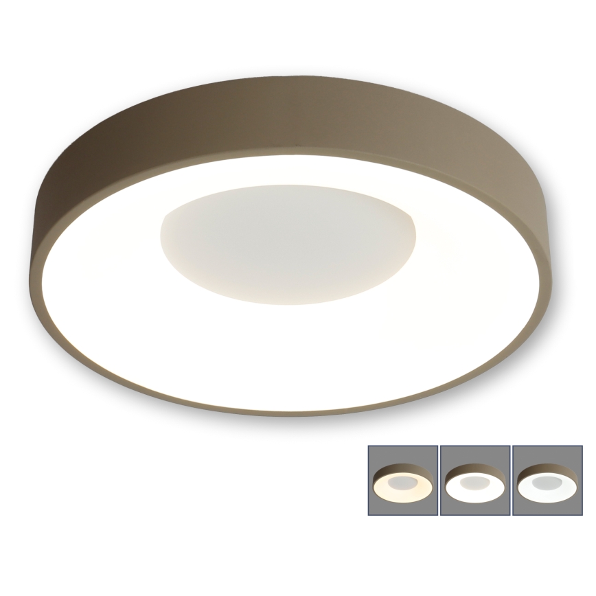 BRILAGI - LED Stmívatelné stropní svítidlo FALCON II LED/67W/230V 3000-6500K pr. 40 cm bílá/béžová + dálkové ovládání