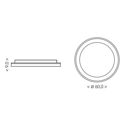 BRILAGI - LED Stmívatelné stropní svítidlo FALCON II LED/99W/230V 3000-6500K pr. 60 cm bílá/béžová + dálkové ovládání
