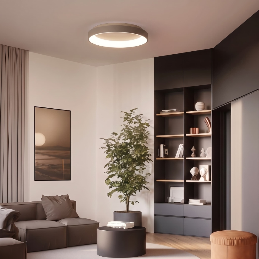 BRILAGI - LED Stmívatelné stropní svítidlo FALCON II LED/99W/230V 3000-6500K pr. 60 cm béžová + dálkové ovládání