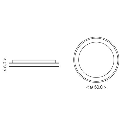 BRILAGI - LED Stmívatelné stropní svítidlo FALCON SLIM LED/42W/230V 3000-6000K pr. 50 cm bílá/béžová + dálkové ovládání