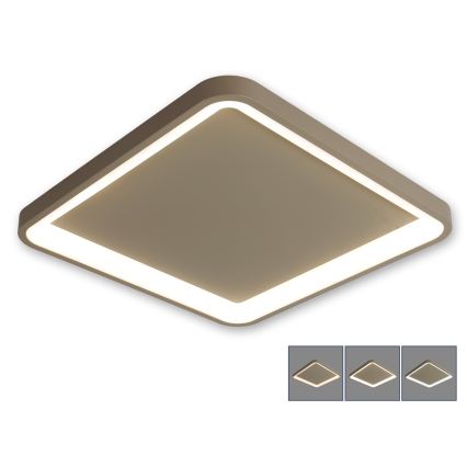 BRILAGI - LED Stmívatelné stropní svítidlo FALCON SLIM LED/50W/230V 3000-6500K 50x50 cm béžová + dálkové ovládání