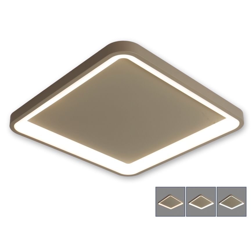 BRILAGI - LED Stmívatelné stropní svítidlo FALCON SLIM LED/50W/230V 3000-6500K 50x50 cm béžová + dálkové ovládání