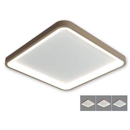 Brilagi - LED Stmívatelné stropní svítidlo FALCON SLIM LED/50W/230V 3000-6000K 50x50 cm bílá/béžová + dálkové ovládání