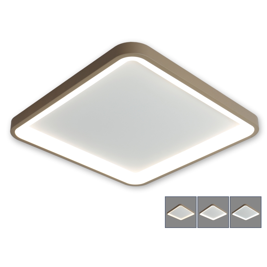 Brilagi - LED Stmívatelné stropní svítidlo FALCON SLIM LED/50W/230V 3000-6000K 50x50 cm bílá/béžová + dálkové ovládání