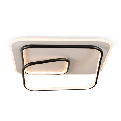 BRILAGI - LED Stmívatelné stropní svítidlo FLARE LED/81W/230V 3000-6000K 50x50 cm bílá/černá + dálkové ovládání