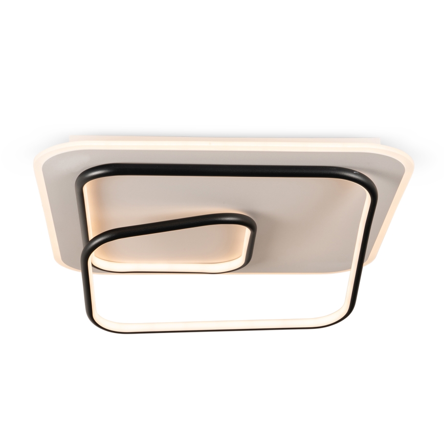 BRILAGI - LED Stmívatelné stropní svítidlo FLARE LED/81W/230V 3000-6000K 50x50 cm bílá/černá + dálkové ovládání