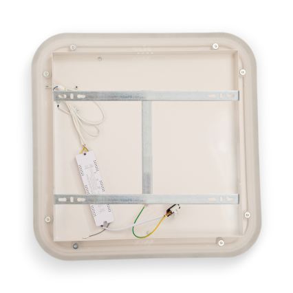 BRILAGI - LED Stmívatelné stropní svítidlo FLARE LED/81W/230V 3000-6000K 50x50 cm bílá/černá + dálkové ovládání