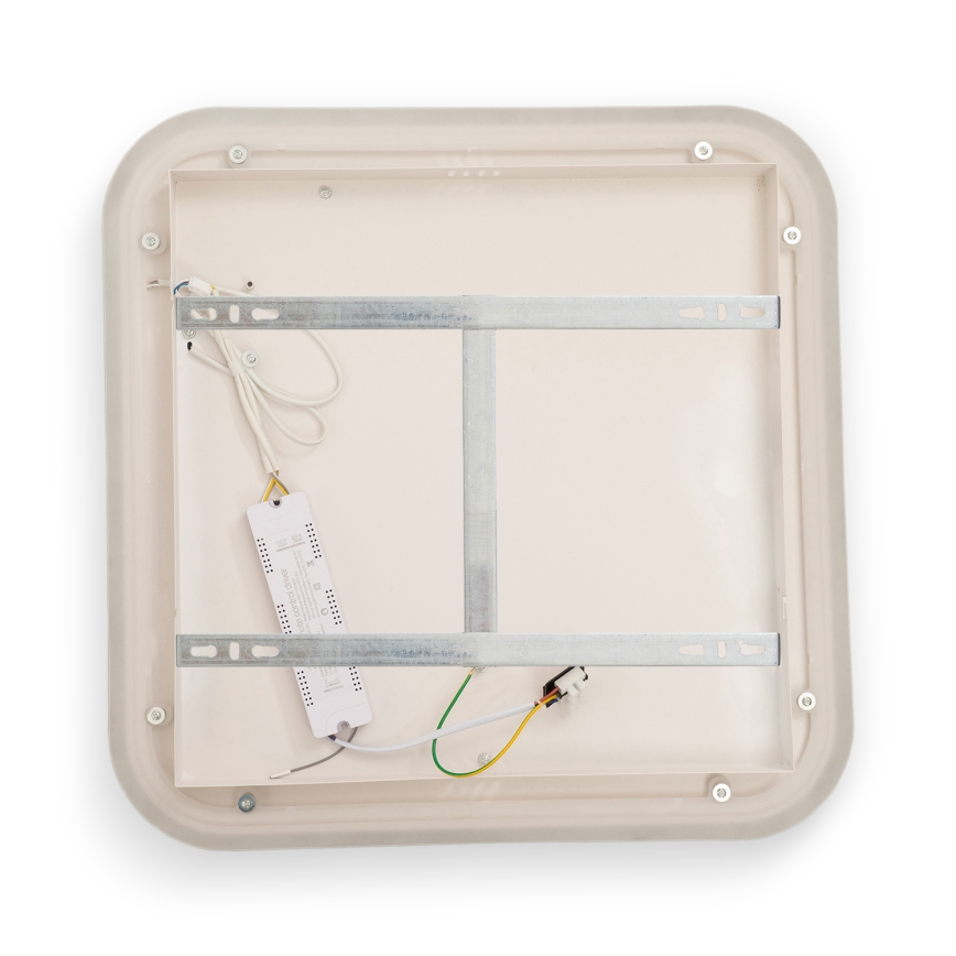 BRILAGI - LED Stmívatelné stropní svítidlo FLARE LED/81W/230V 3000-6000K 50x50 cm bílá/černá + dálkové ovládání