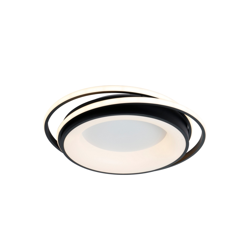 Brilagi - LED Stmívatelné stropní svítidlo FLARE LED/84W/230V 3000-6000K 47x51 cm černá + dálkové ovládání