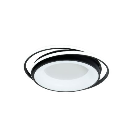 Brilagi - LED Stmívatelné stropní svítidlo FLARE LED/84W/230V 3000-6000K 47x51 cm černá + dálkové ovládání