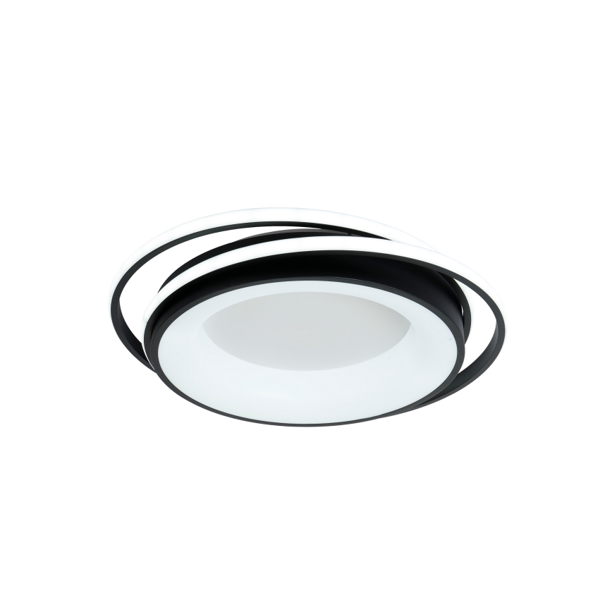 Brilagi - LED Stmívatelné stropní svítidlo FLARE LED/84W/230V 3000-6000K 47x51 cm černá + dálkové ovládání