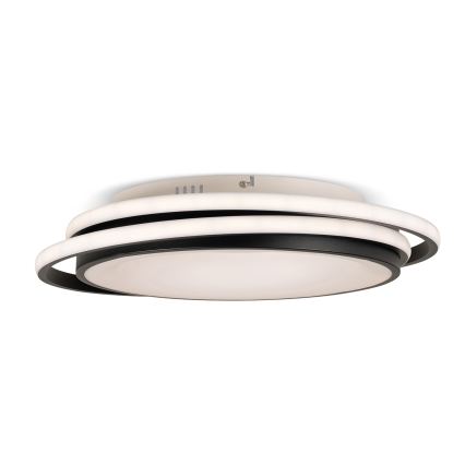 BRILAGI - LED Stmívatelné stropní svítidlo FLARE LED/84W/230V 3000-6000K 47x51 cm černá + dálkové ovládání