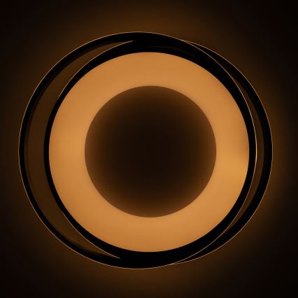 BRILAGI - LED Stmívatelné stropní svítidlo FLARE LED/84W/230V 3000-6000K 47x51 cm černá + dálkové ovládání