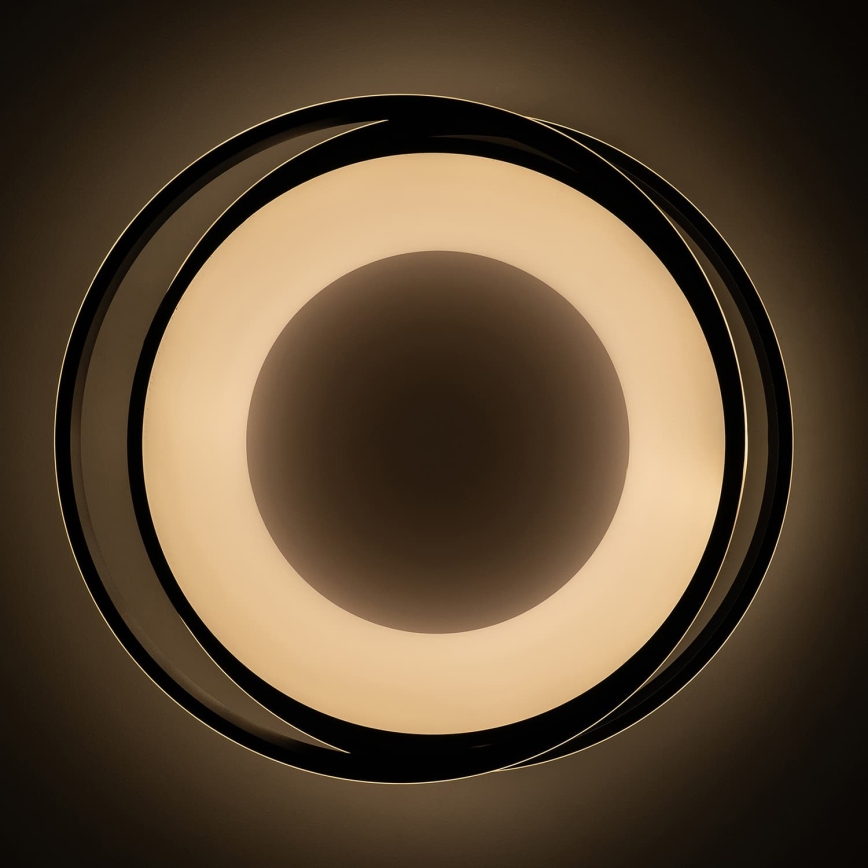BRILAGI - LED Stmívatelné stropní svítidlo FLARE LED/84W/230V 3000-6000K 47x51 cm černá + dálkové ovládání