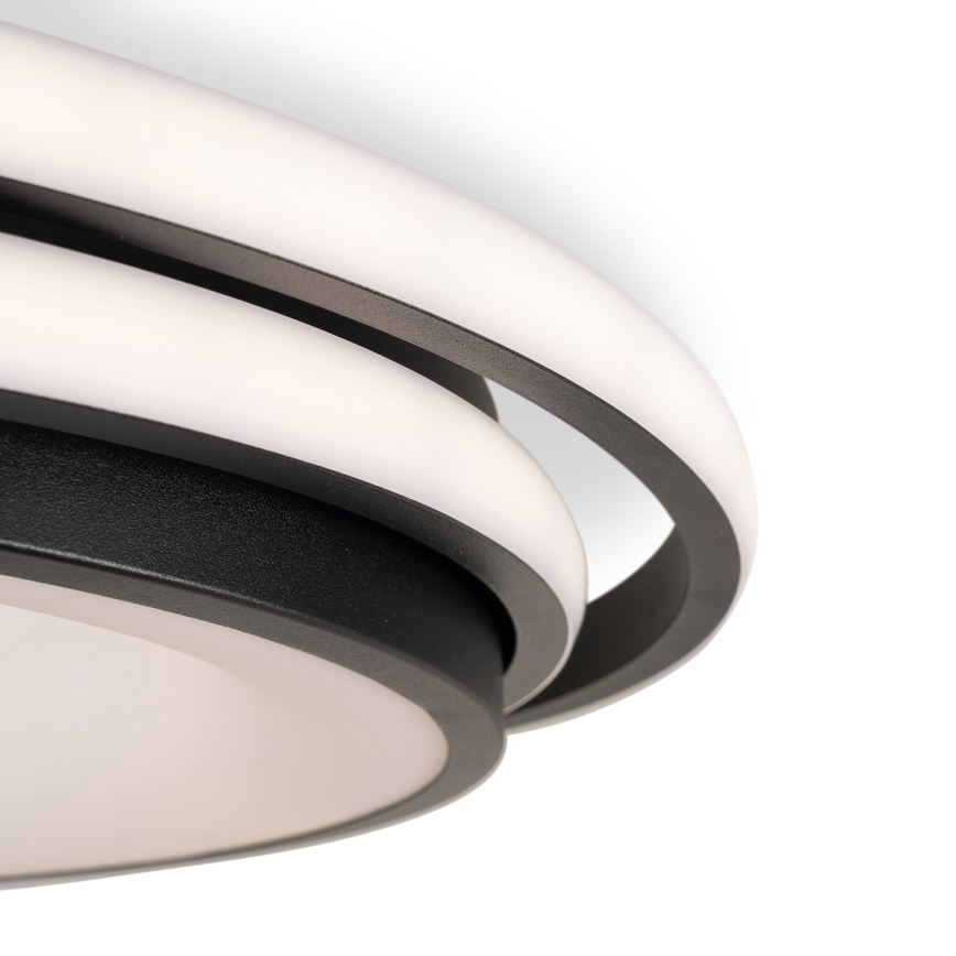 BRILAGI - LED Stmívatelné stropní svítidlo FLARE LED/84W/230V 3000-6000K 47x51 cm černá + dálkové ovládání