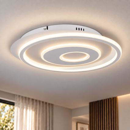 BRILAGI - LED Stmívatelné stropní svítidlo IRIS LED/83W/230V 3000-6000K 46x50 cm bílá + dálkové ovládání