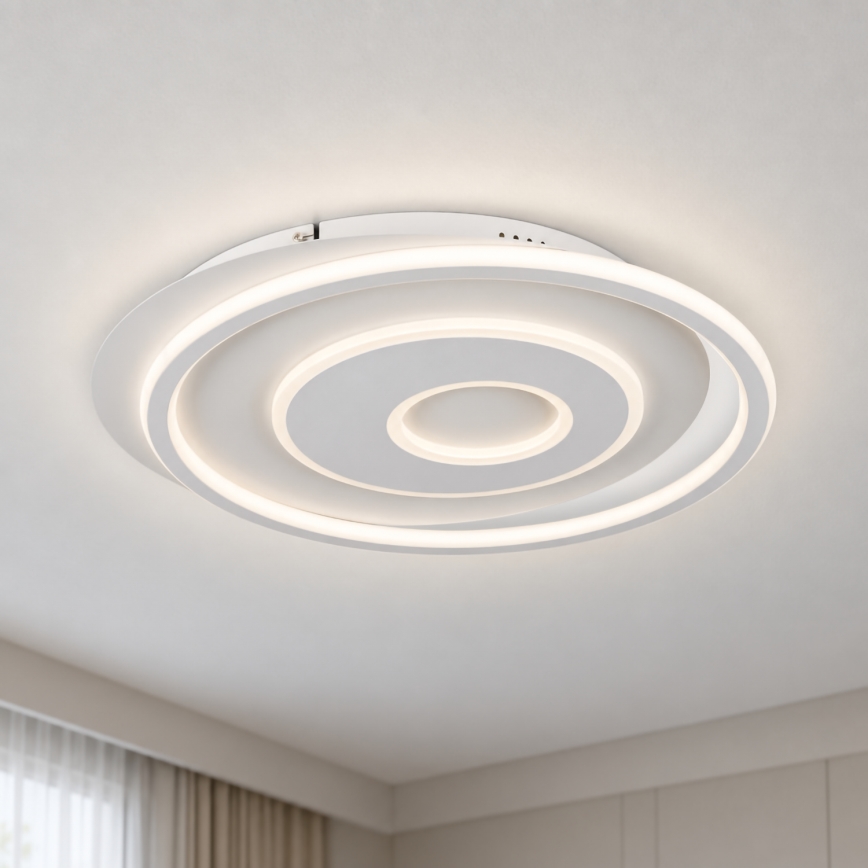 BRILAGI - LED Stmívatelné stropní svítidlo IRIS LED/83W/230V 3000-6000K 46x50 cm bílá + dálkové ovládání