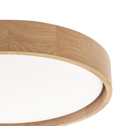 Brilagi - LED Stmívatelné stropní svítidlo MANAROLA REMOTE LED/24W/230V 3000-6500K pr. 41 cm dub + dálkové ovládání