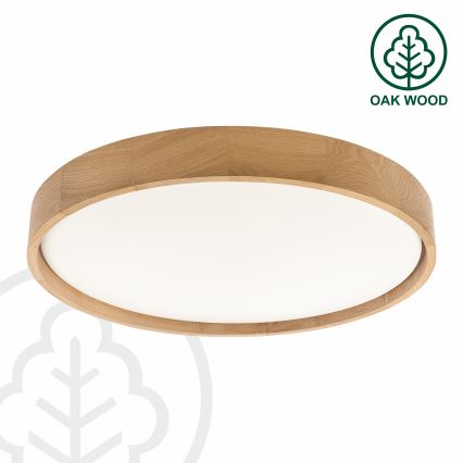 Brilagi - LED Stmívatelné stropní svítidlo MANAROLA REMOTE LED/36W/230V 3000-6500K pr. 51 cm dub + dálkové ovládání