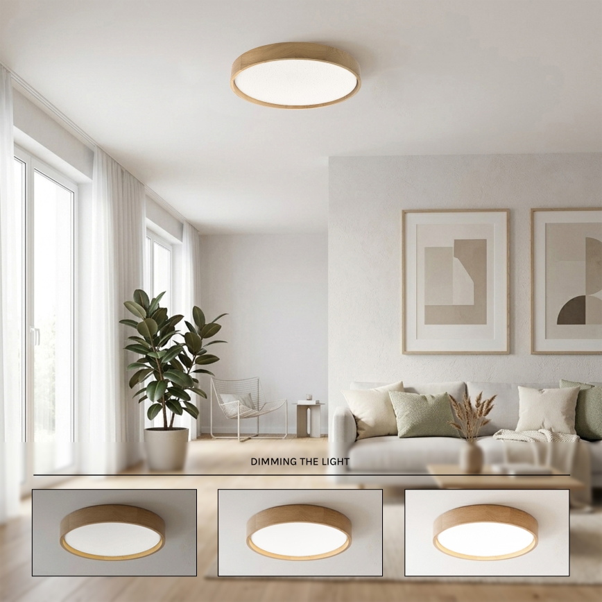 Brilagi - LED Stmívatelné stropní svítidlo MANAROLA SMART STARS LED/36W/230V 3000-6000K Wi-Fi Tuya Beacon pr. 51 cm + dálkové ovládání