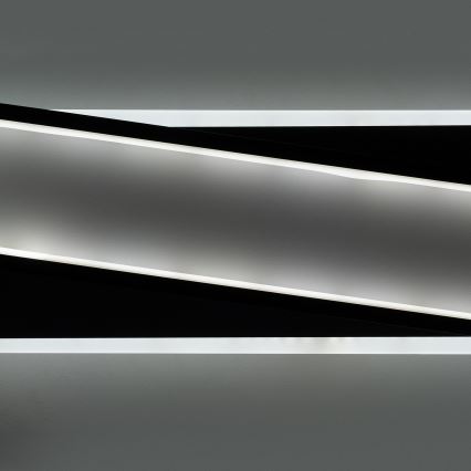 Brilagi - LED Stmívatelné stropní svítidlo OUTLINE LED/52W/230V 3000-6000K 15x60 cm bílá/černá + dálkové ovládání