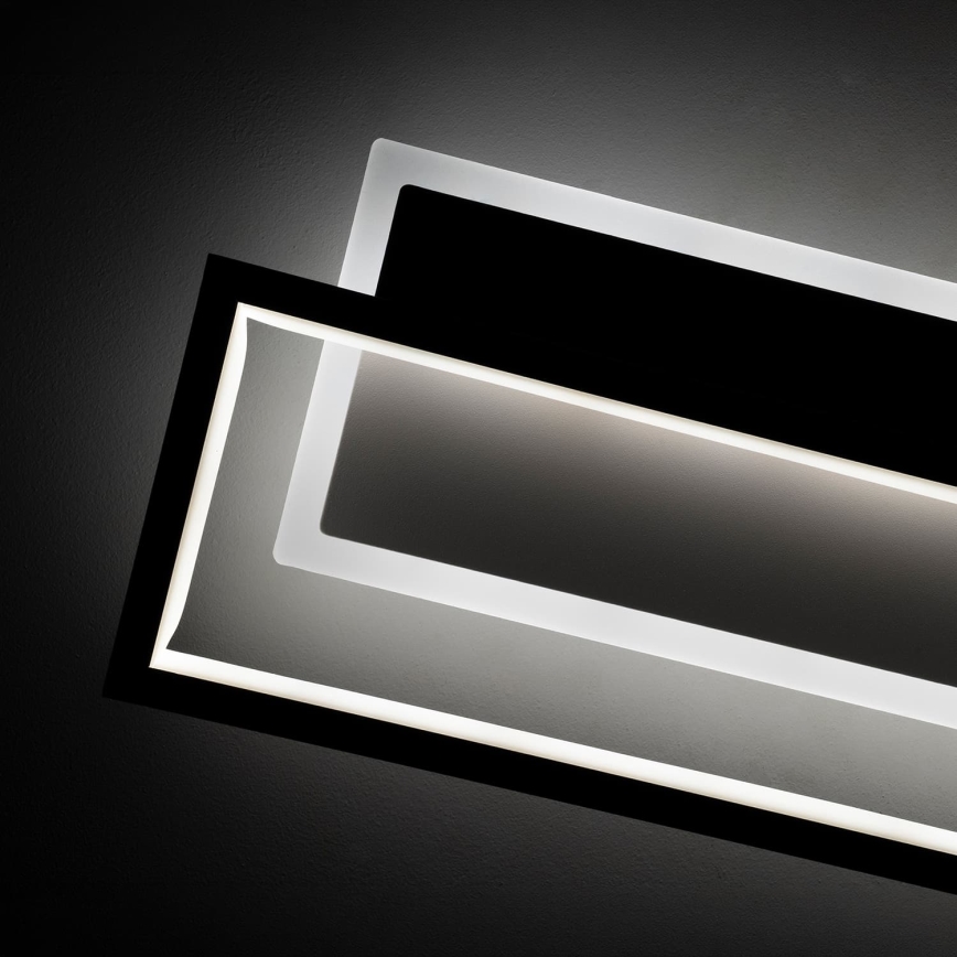 BRILAGI - LED Stmívatelné stropní svítidlo OUTLINE LED/66W/230V 3000-6000K 15x60 cm bílá/černá + dálkové ovládání