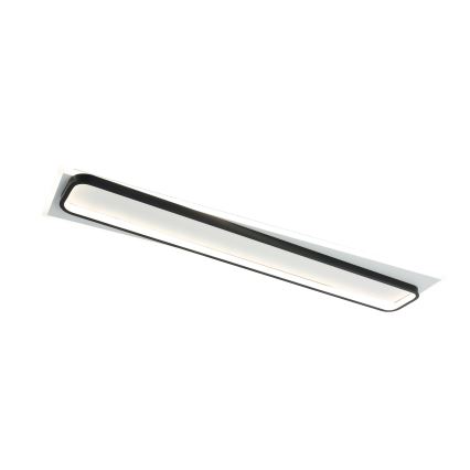 Brilagi - LED Stmívatelné stropní svítidlo OUTLINE LED/90W/230V 3000-6000K 18x100 cm bílá/černá + dálkové ovládání